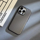 iPhone case with shockproof protection and rugged shield design - black