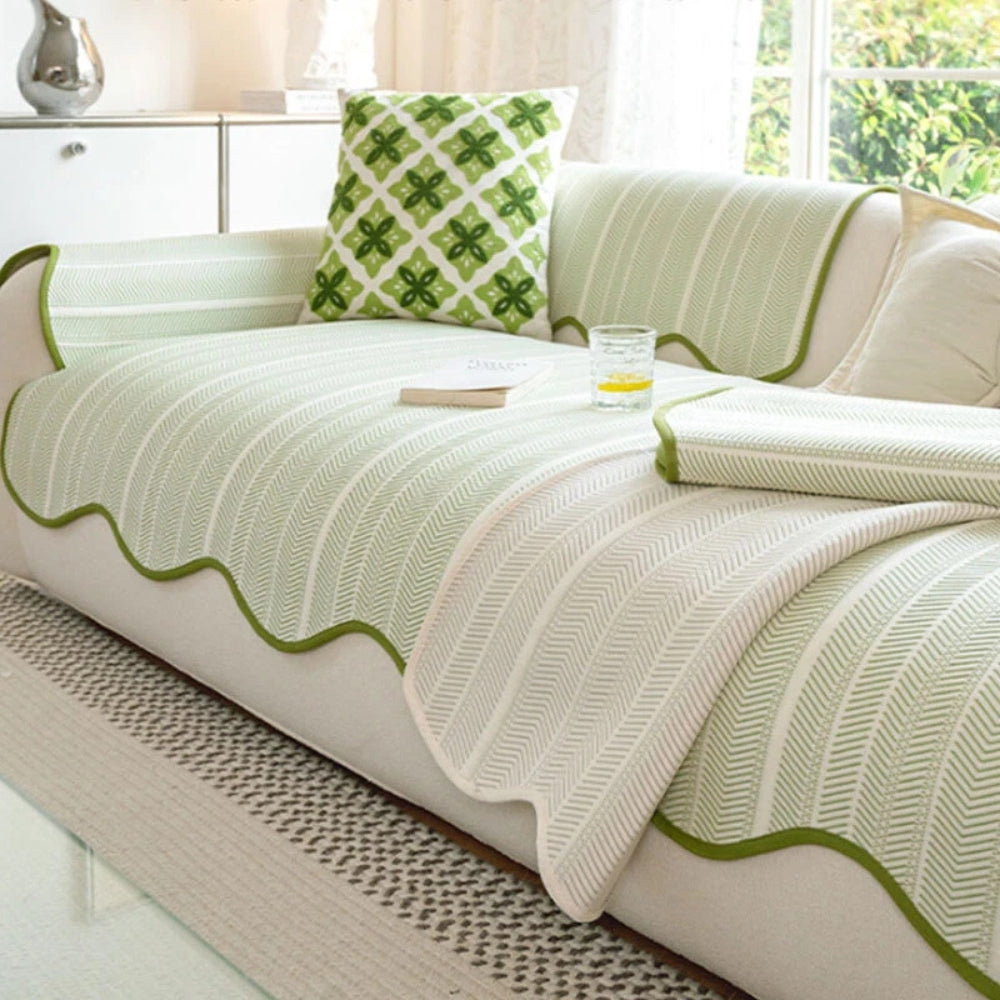 Sofa Seat Cover Geometric Non Slip Summer Design