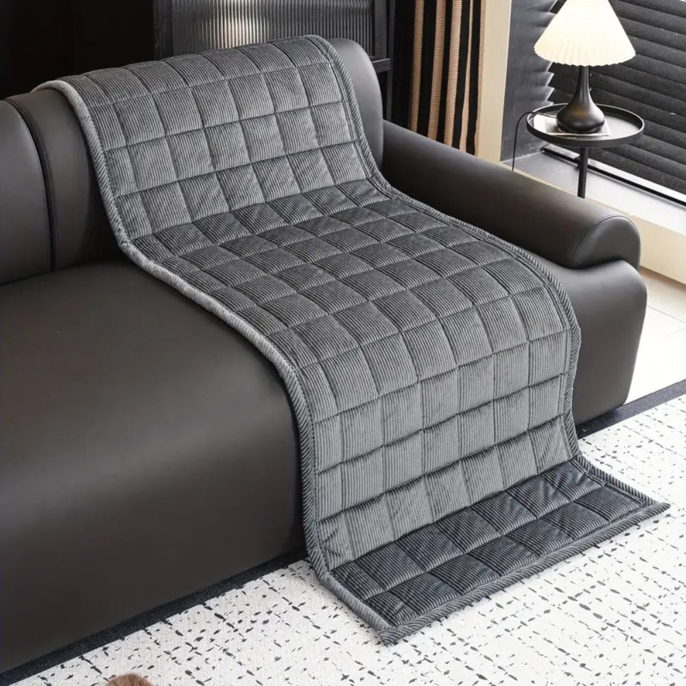Sofa Cover Throw Quilted Non Slip Protector