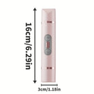 Women's cordless razor with stainless steel blades