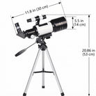 Refractor Telescope With Tripod And Phone Holder