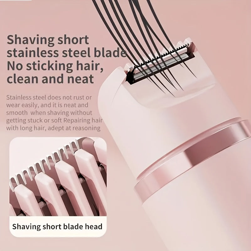 Women's cordless razor with stainless steel blades