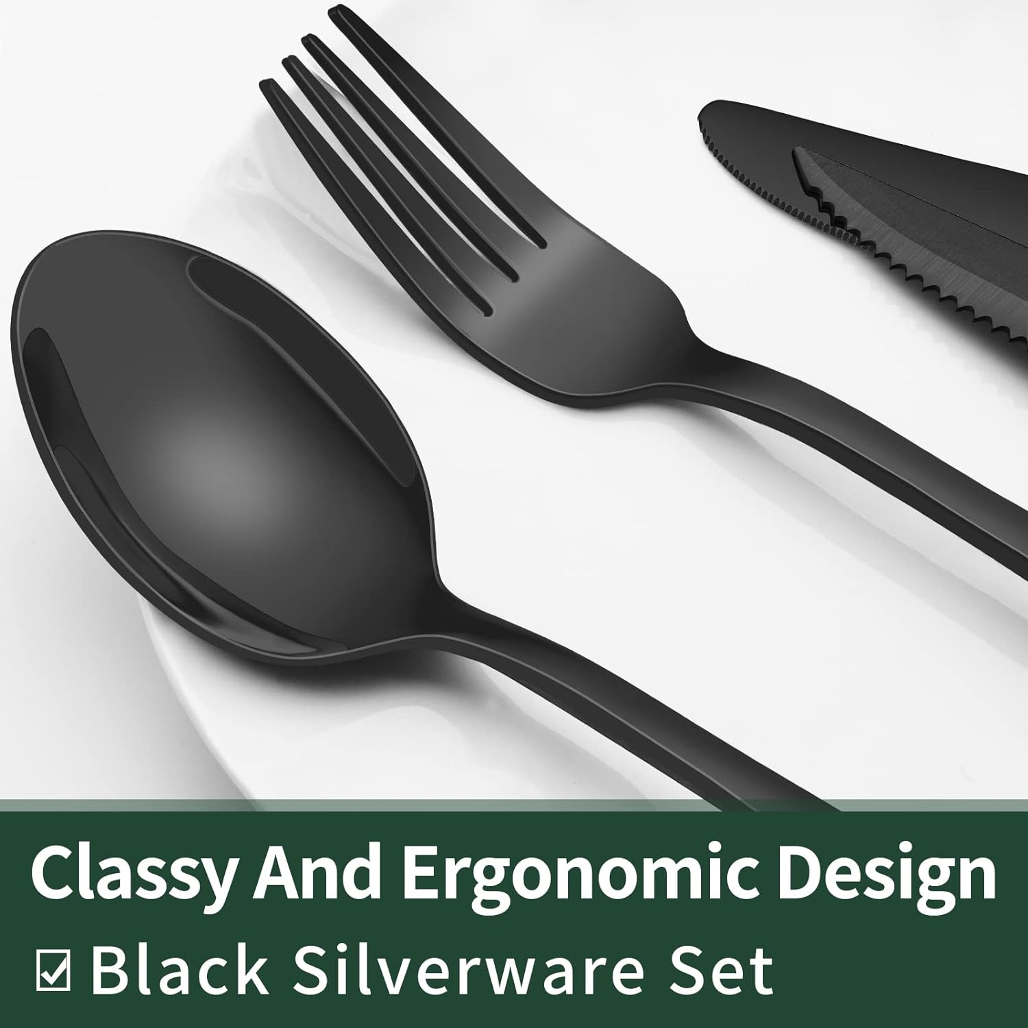 Cutlery set of 24 pieces with dishwasher safe stainless steel