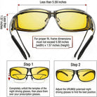 Driving Glasses Polarised Night Anti Glare Frame