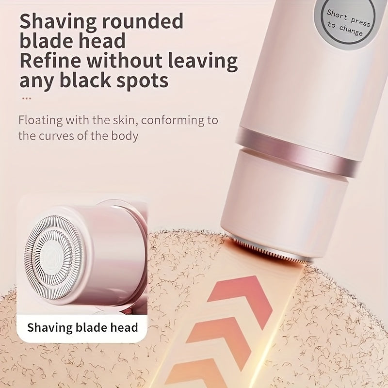 Women's cordless razor with stainless steel blades