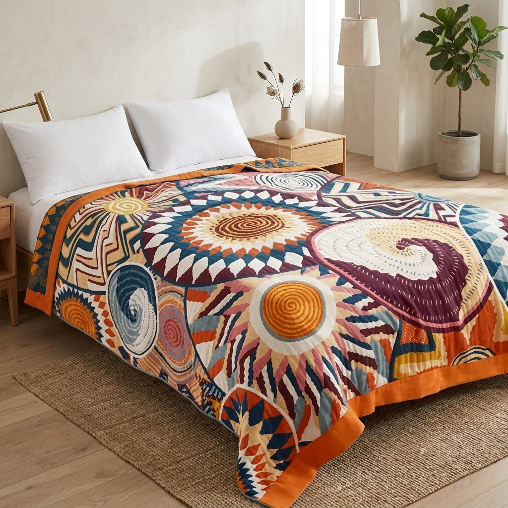 Throw Blanket for Sofa Bed with Jacquard Pattern