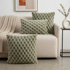 Cushion Cover with Bubble Pattern for Sofas and Beds - green