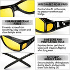 Driving Glasses Polarised Night Anti Glare Frame