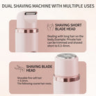Women's cordless razor with stainless steel blades