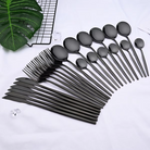 Cutlery set of 24 pieces with dishwasher safe stainless steel