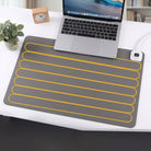 Heated mouse pad with digital display and PU surface
