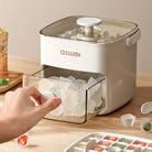 Countertop ice maker with transparent viewing window