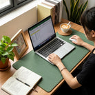 Heated mouse pad with digital display and PU surface