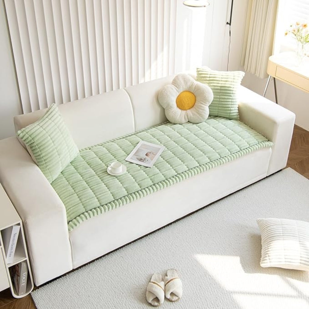 Sofa Seat Cover Quilted Non Slip Winter Style