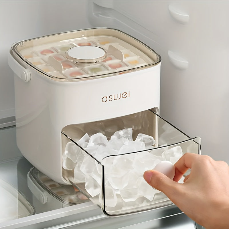 Countertop ice maker with transparent viewing window