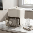 Countertop ice maker with transparent viewing window