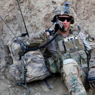 Military sunglasses with polarised lenses and glare reduction