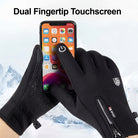 Thermal gloves with touchscreen fingertips and windproof fabric