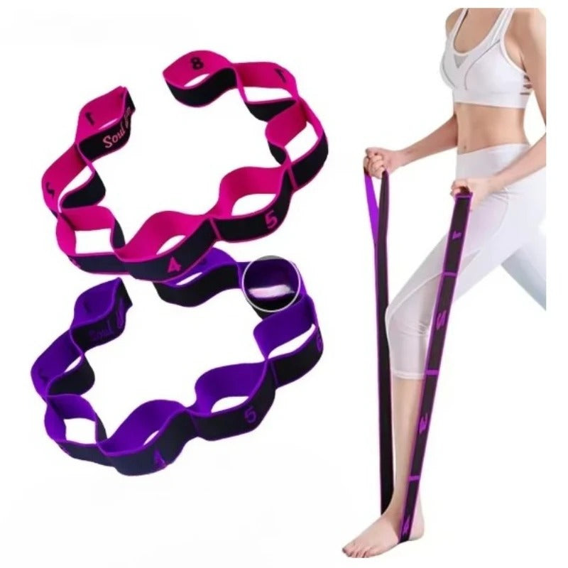 Stretching Belt Elastic Resistance Yoga Pilates Fitness