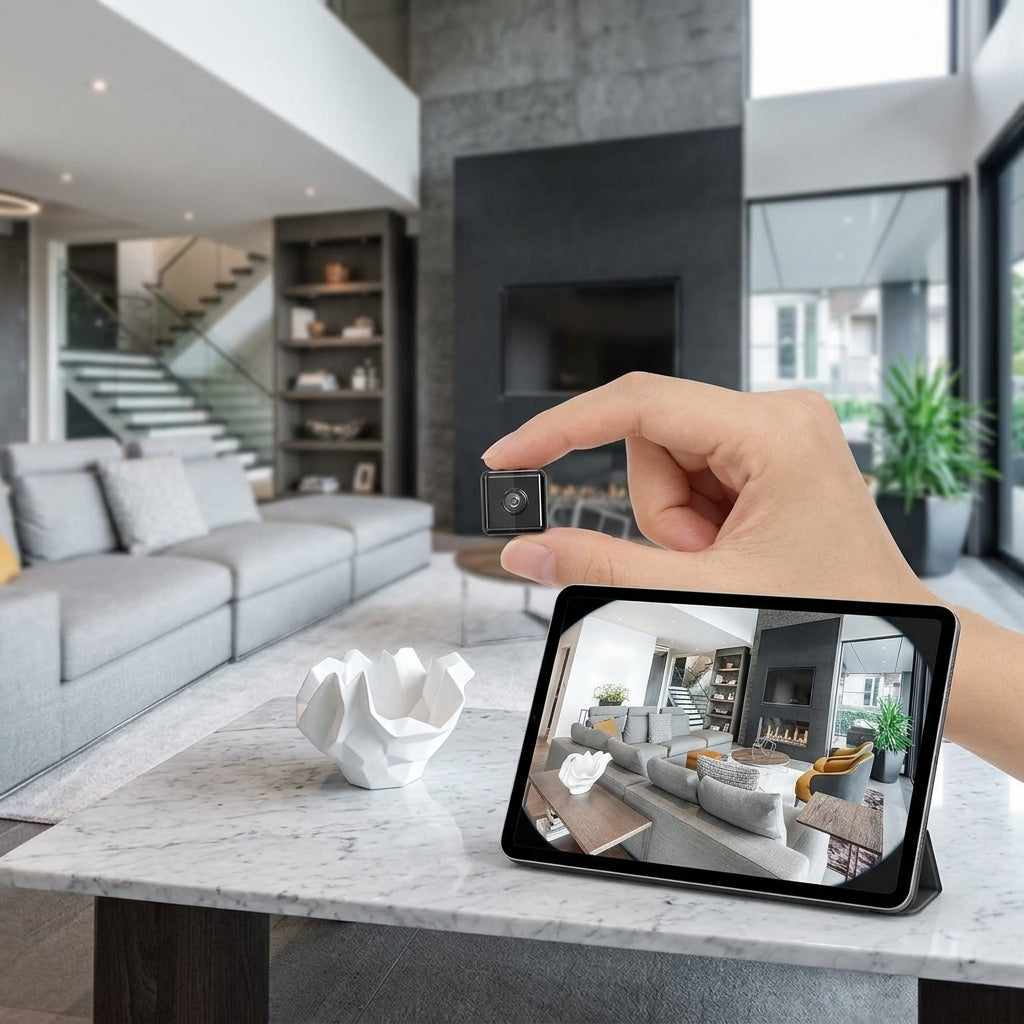 WiFi camera with 1080p resolution and SD card storage