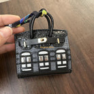Bag Charm in Mini Handbag Design with Metal Finish