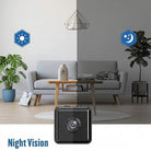 WiFi camera with 1080p resolution and SD card storage