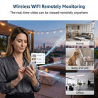 WiFi camera with 1080p resolution and SD card storage