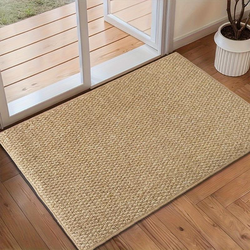 Jute doormat with durable material and machine washable design