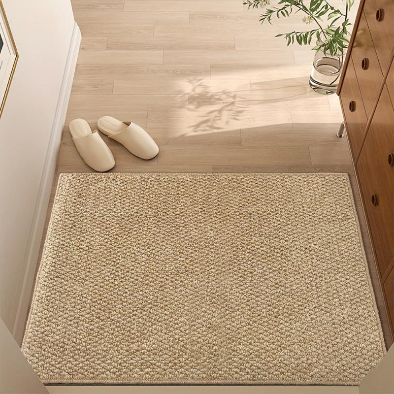 Jute doormat with durable material and machine washable design