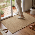 Jute doormat with durable material and machine washable design