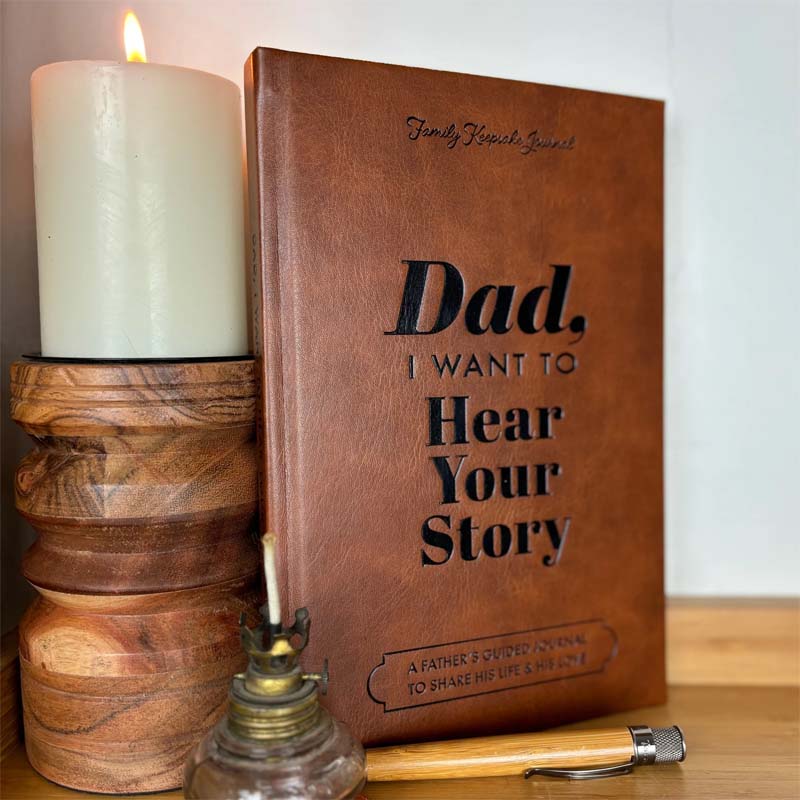 Memory Journal With Guided Questions And Linen Hardcover