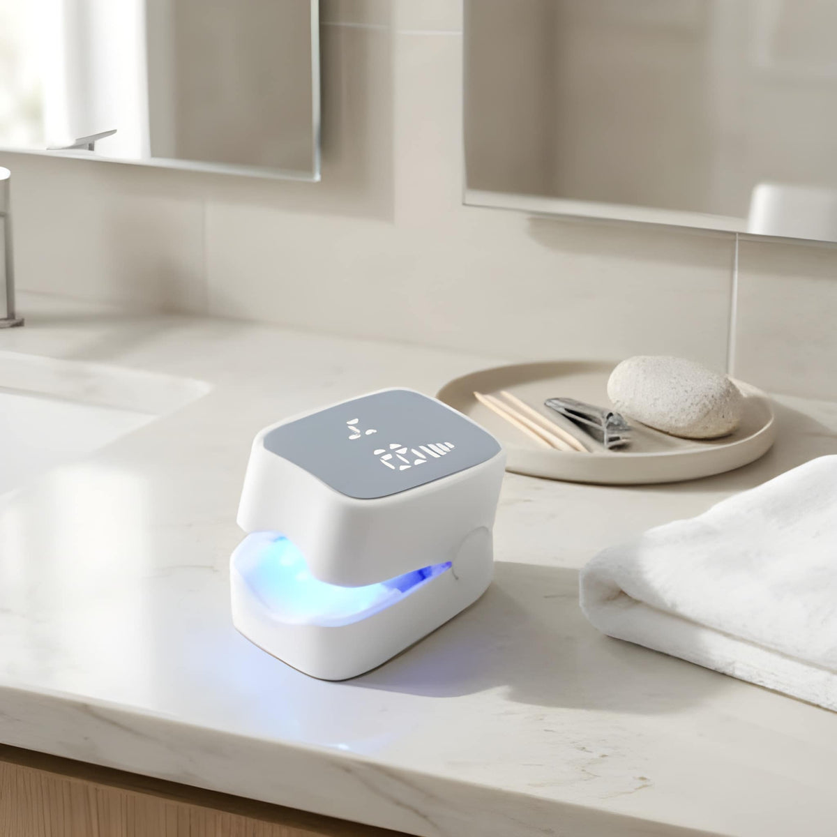 Laser nail treatment device with dual mode technology