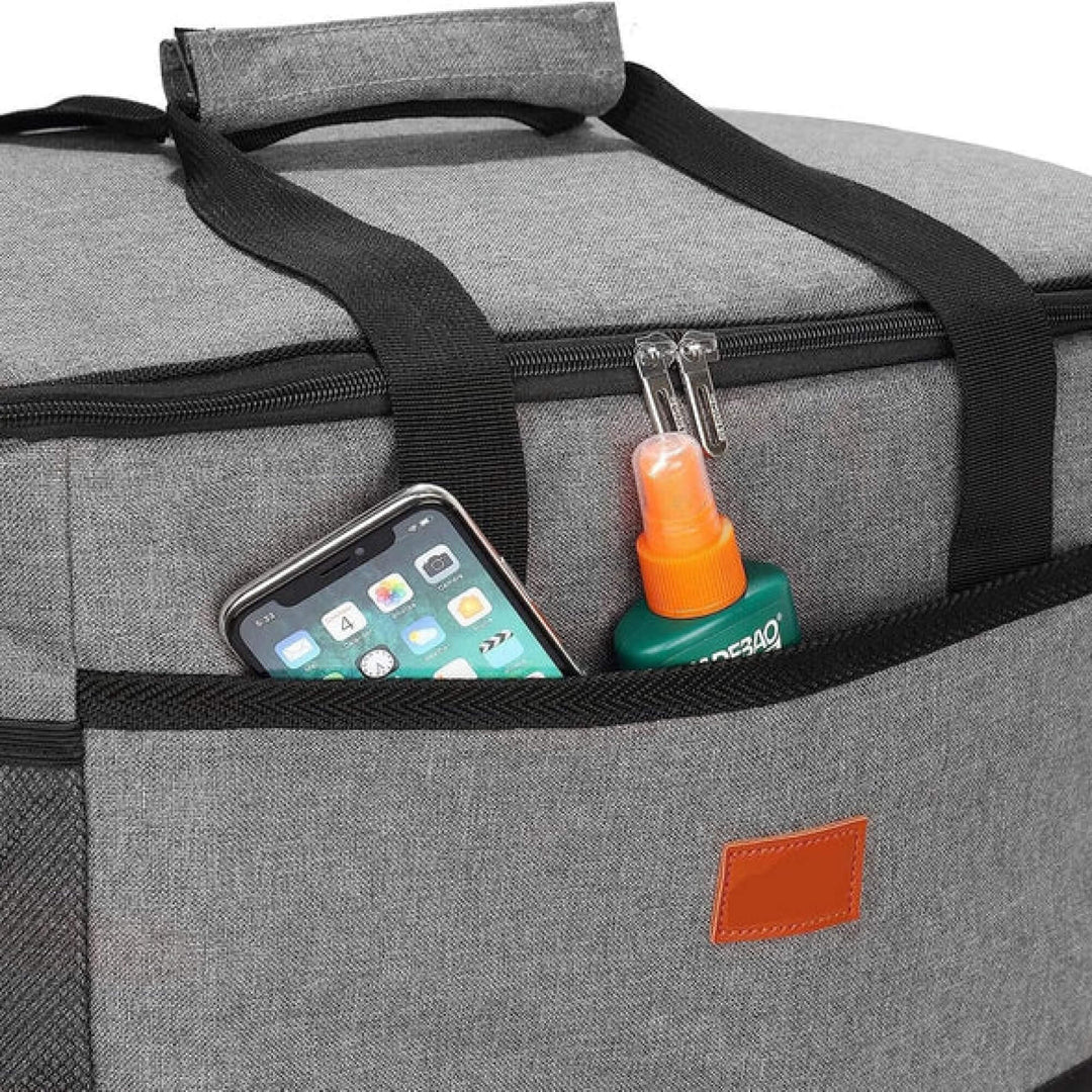 Insulated cooler bag with food safe lining and large capacity