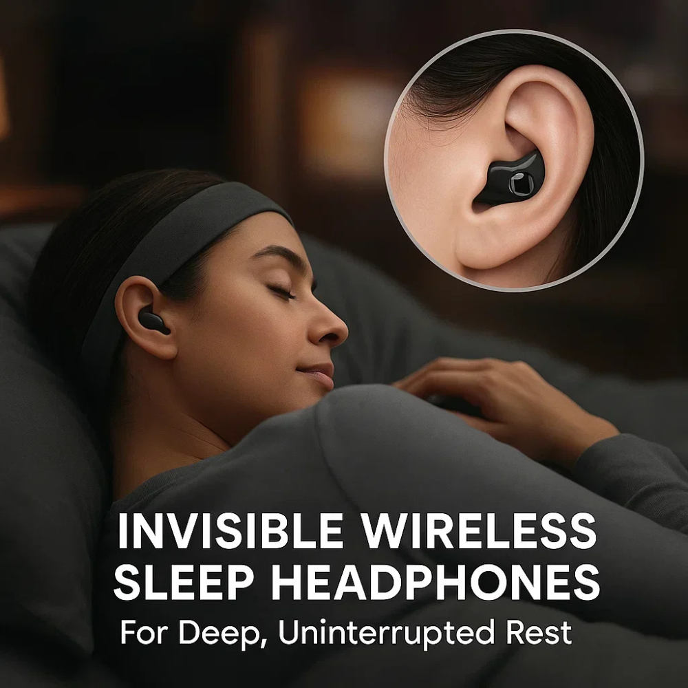 Invisible wireless sleep earbuds with Bluetooth 5.3 connectivity