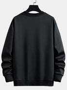 Men's Abstract Colourblock Crew Neck Sweatshirt – Relaxed Fit