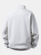 Men's American Flag Quarter Zip Sweatshirt – Relaxed Fit Stand Collar