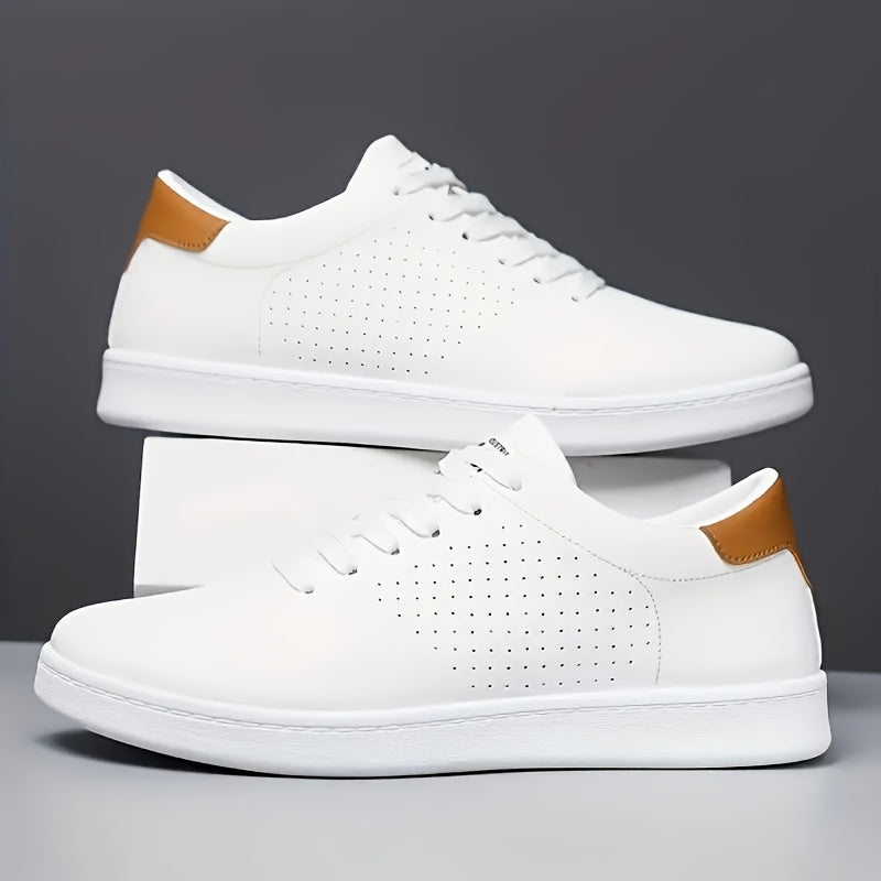 Men's Clean Low-Top Sneakers - White