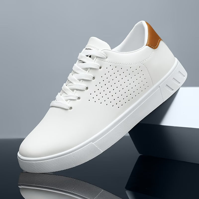 Men's Clean Low-Top Sneakers - White