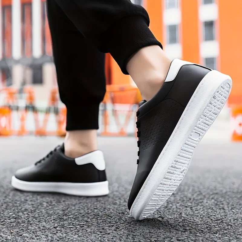 Men's Clean Low-Top Sneakers - White