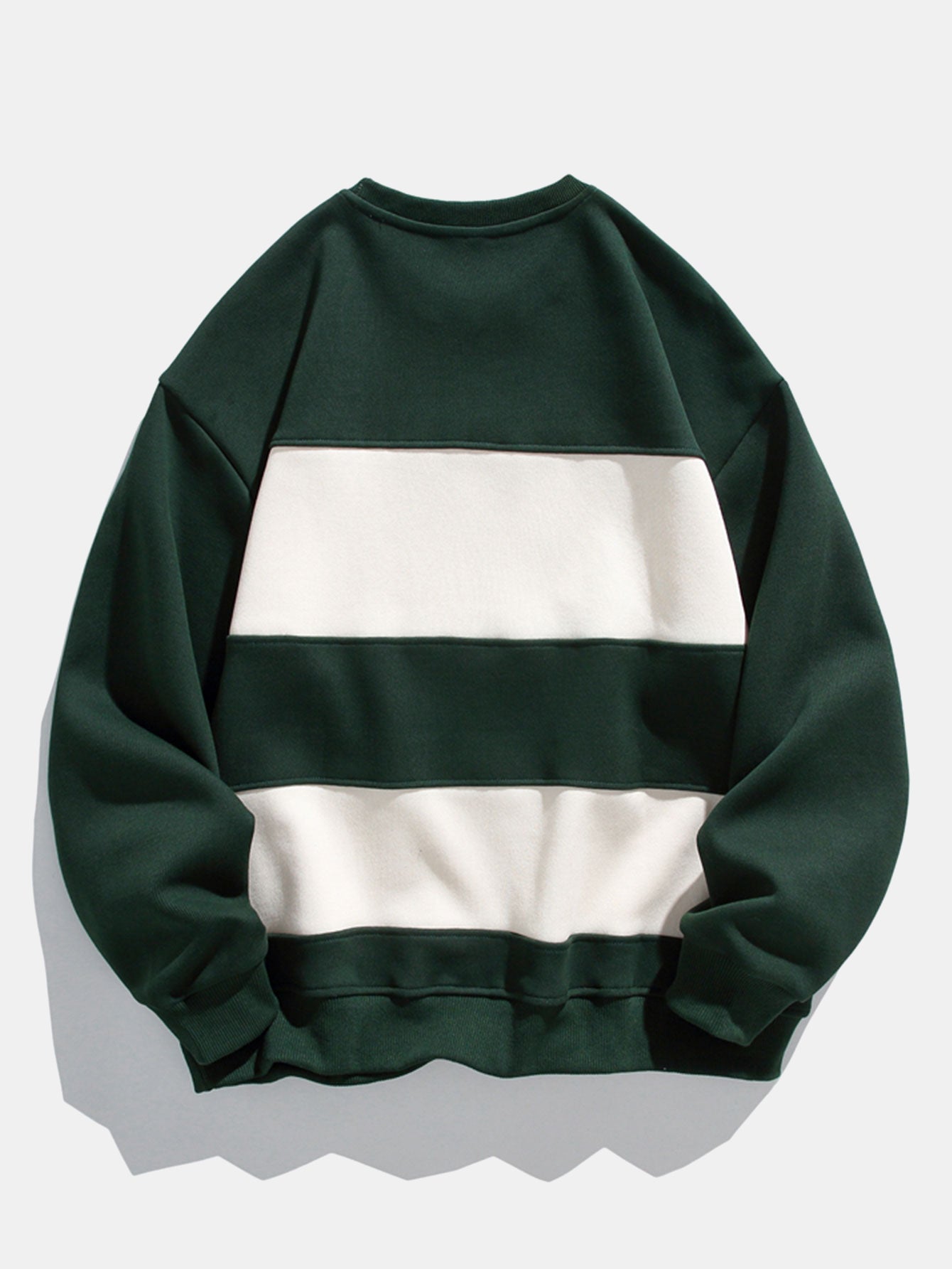 Men's Colour Block Crew Neck Sweatshirt – Relaxed Fit