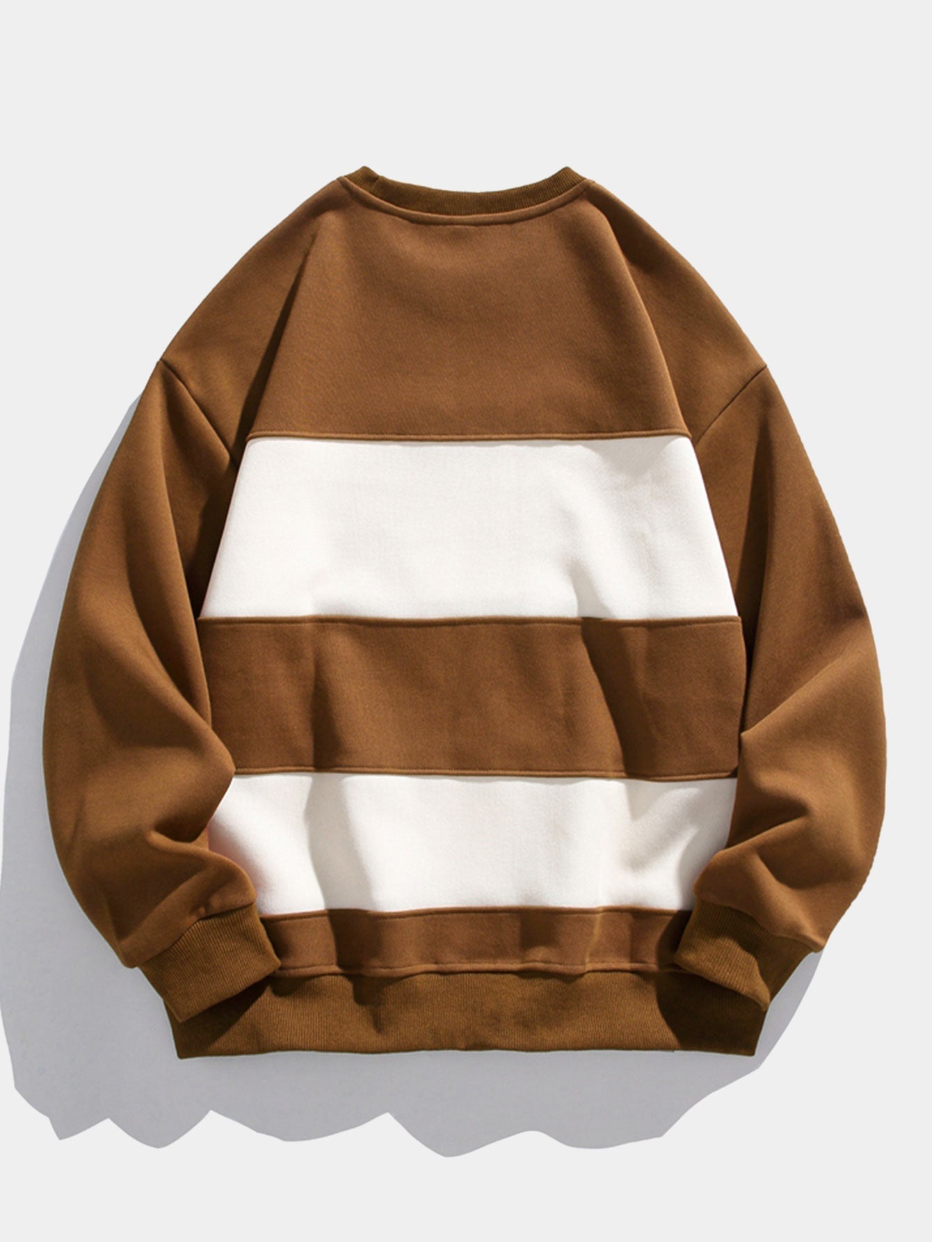 Men's Colour Block Crew Neck Sweatshirt – Relaxed Fit