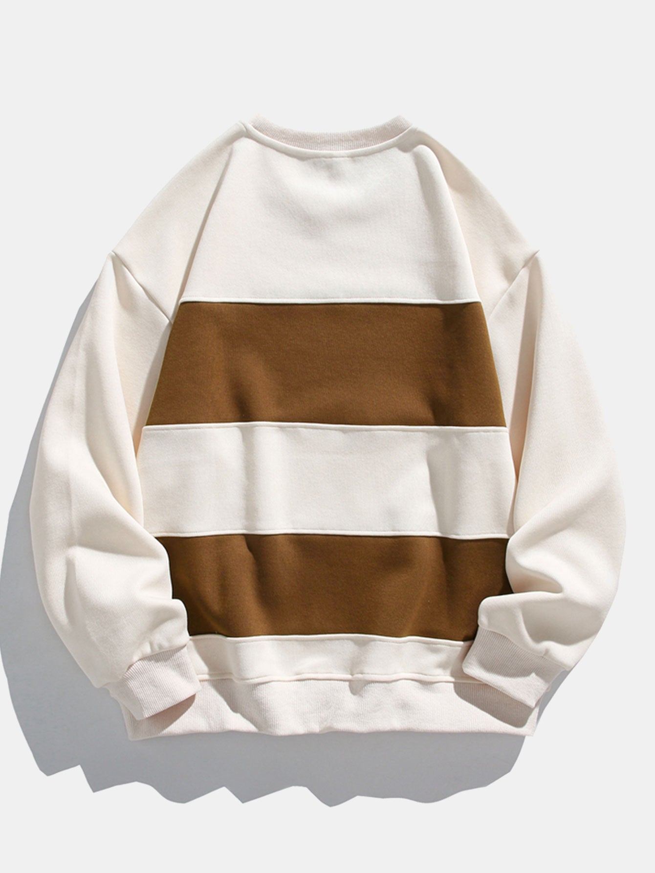 Men's Colour Block Crew Neck Sweatshirt – Relaxed Fit