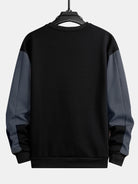 Men's Colour Block Crew Neck Sweatshirt – Relaxed Fit