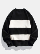 Men's Colour Block Crew Neck Sweatshirt – Relaxed Fit