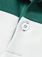 Men's Colour Block Polo Sweatshirt – Relaxed Fit Stripes