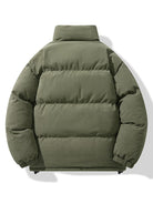 Men's Corduroy Puffer Jacket - Padded Winter Coat