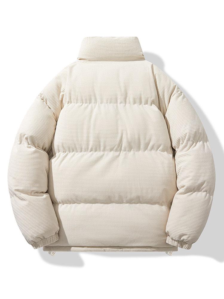 Men's Corduroy Puffer Jacket - Padded Winter Coat