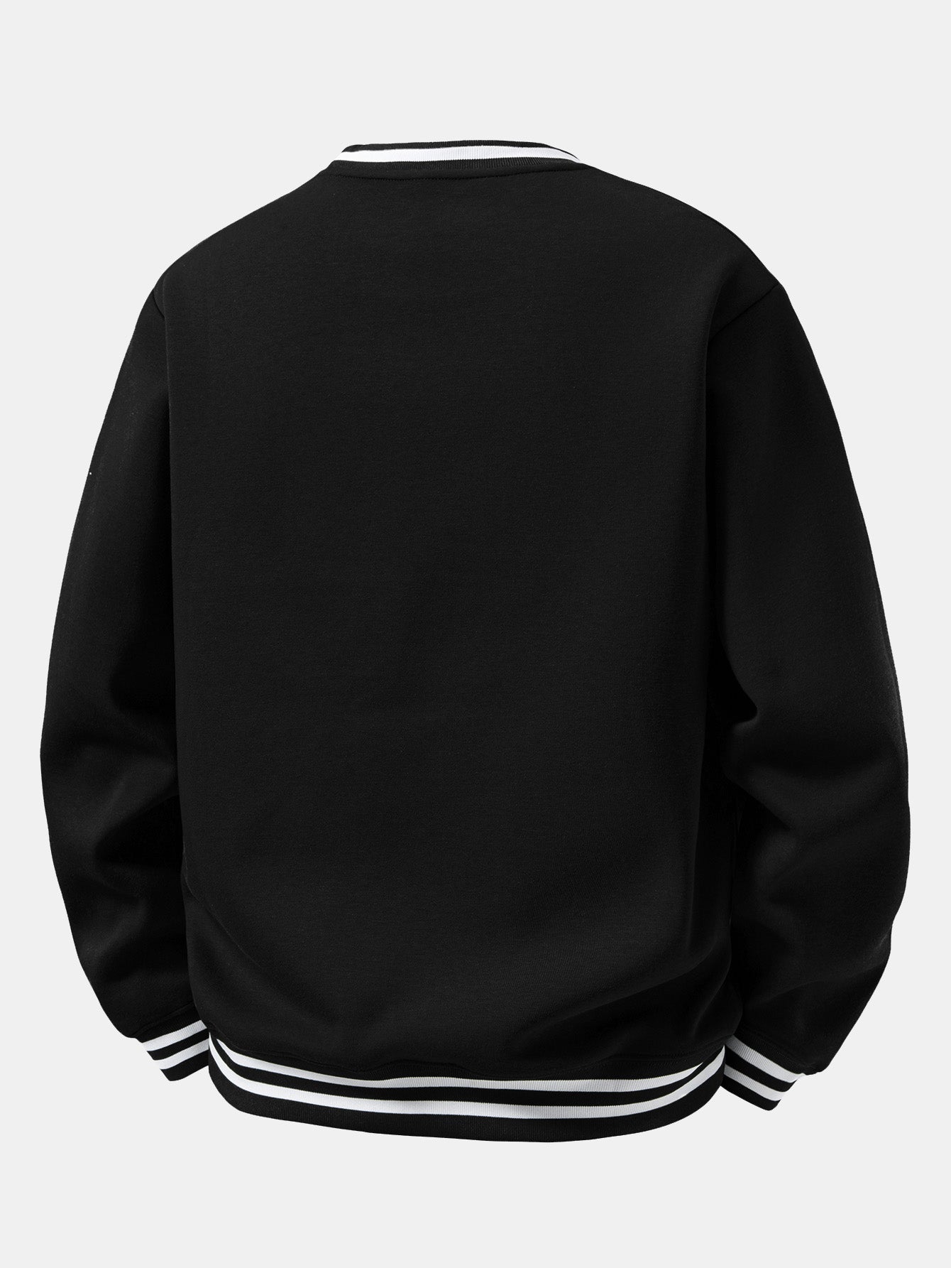 Men's Cotton Blend Crew Neck Sweatshirt - Relaxed Fit