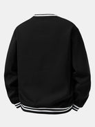 Men's Cotton Blend Crew Neck Sweatshirt - Relaxed Fit
