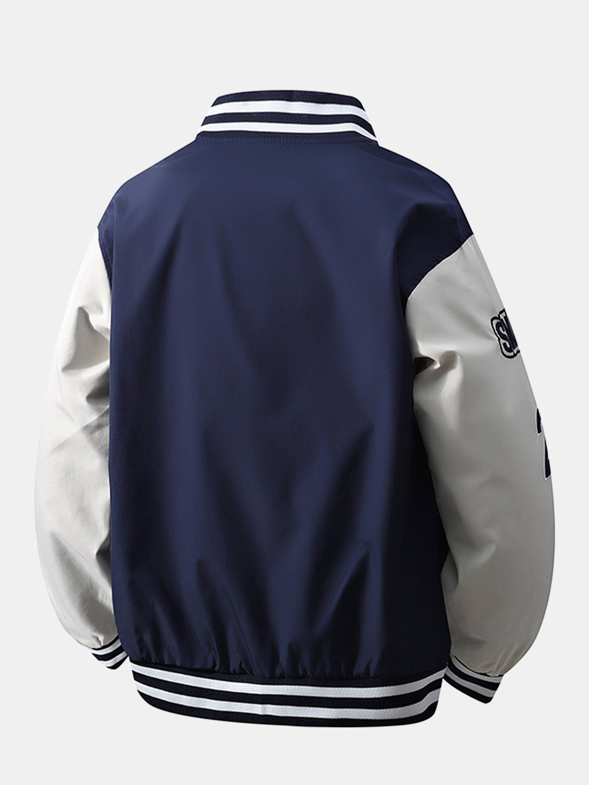 Men's Embroidered Varsity Bomber Jacket – Relaxed Fit Streetwear